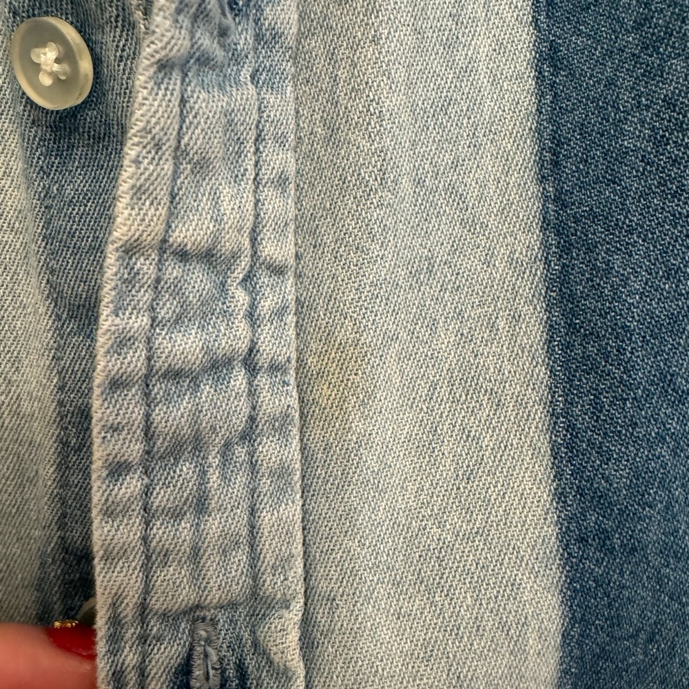 ASOS CHAMBRAY BUTTON DOWN SHIRT - Picture 7 of 7